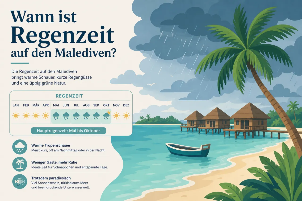 Wann ist Regenzeit auf den Malediven?