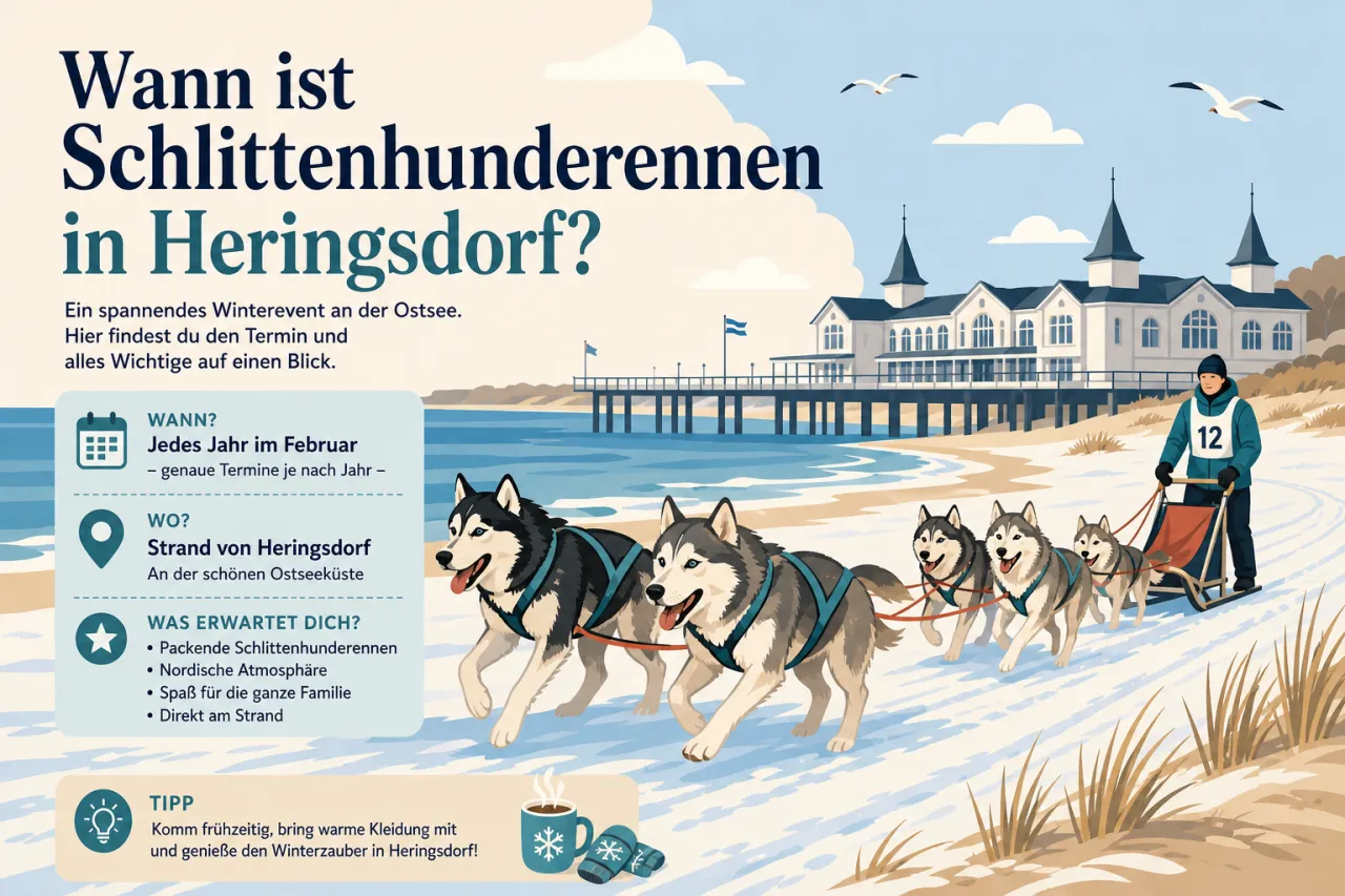 Wann ist Schlittenhunderennen in Heringsdorf?