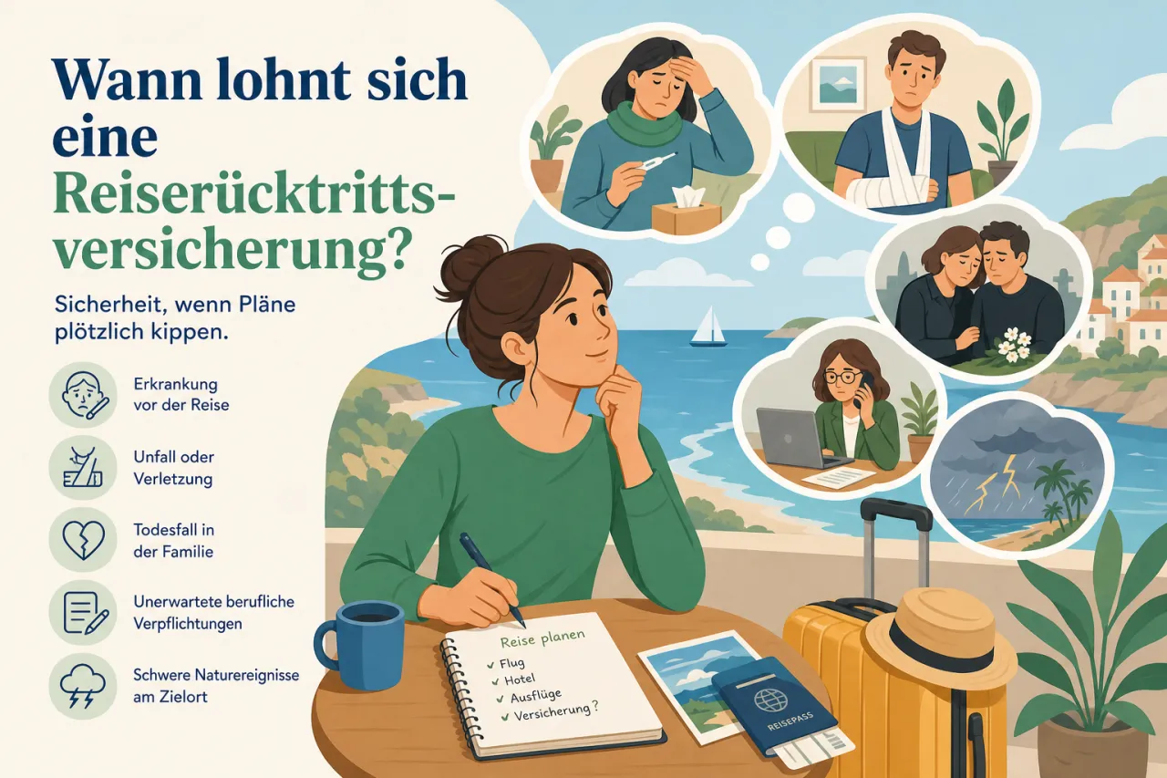 Wann lohnt sich eine Reiserücktrittsversicherung?