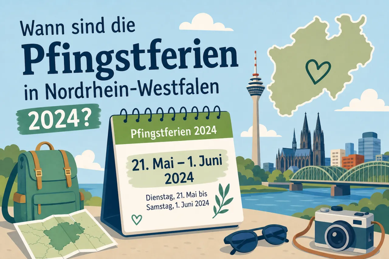 Wann sind die Pfingstferien in Nordrhein-Westfalen 2024?