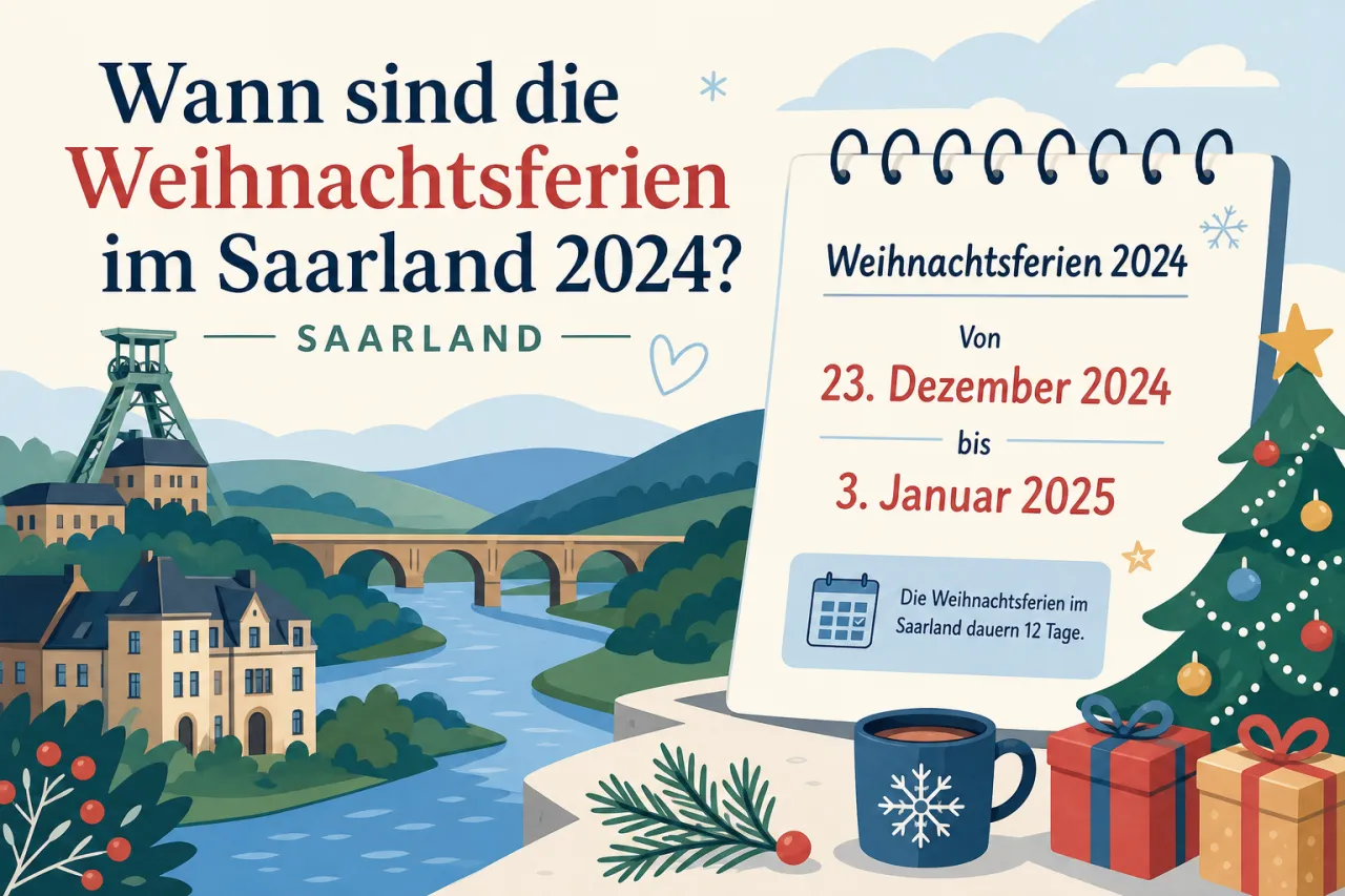 Wann sind die Weihnachtsferien im Saarland 2024?