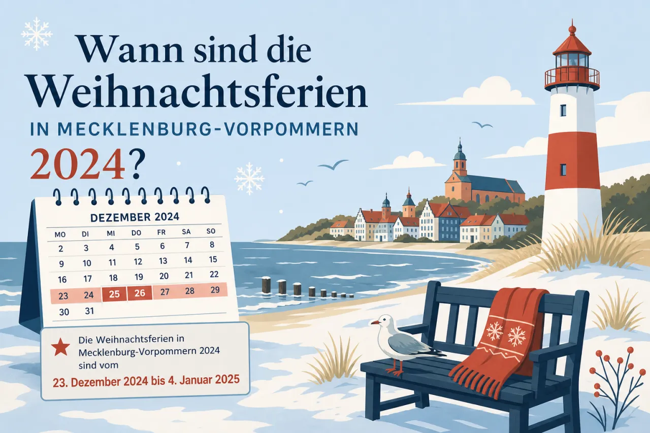 Wann sind die Weihnachtsferien in Mecklenburg-Vorpommern 2024?