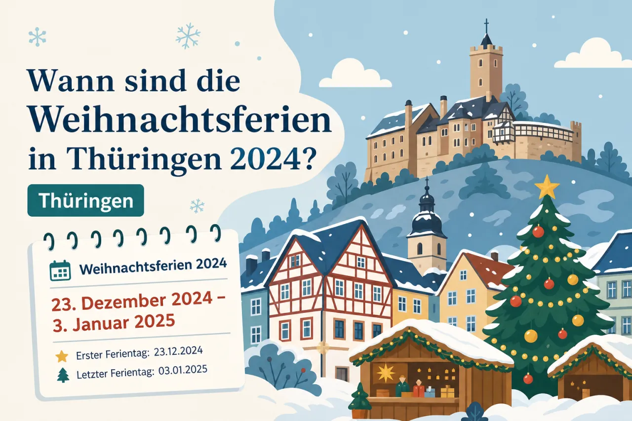 Wann sind die Weihnachtsferien in Thüringen 2024?