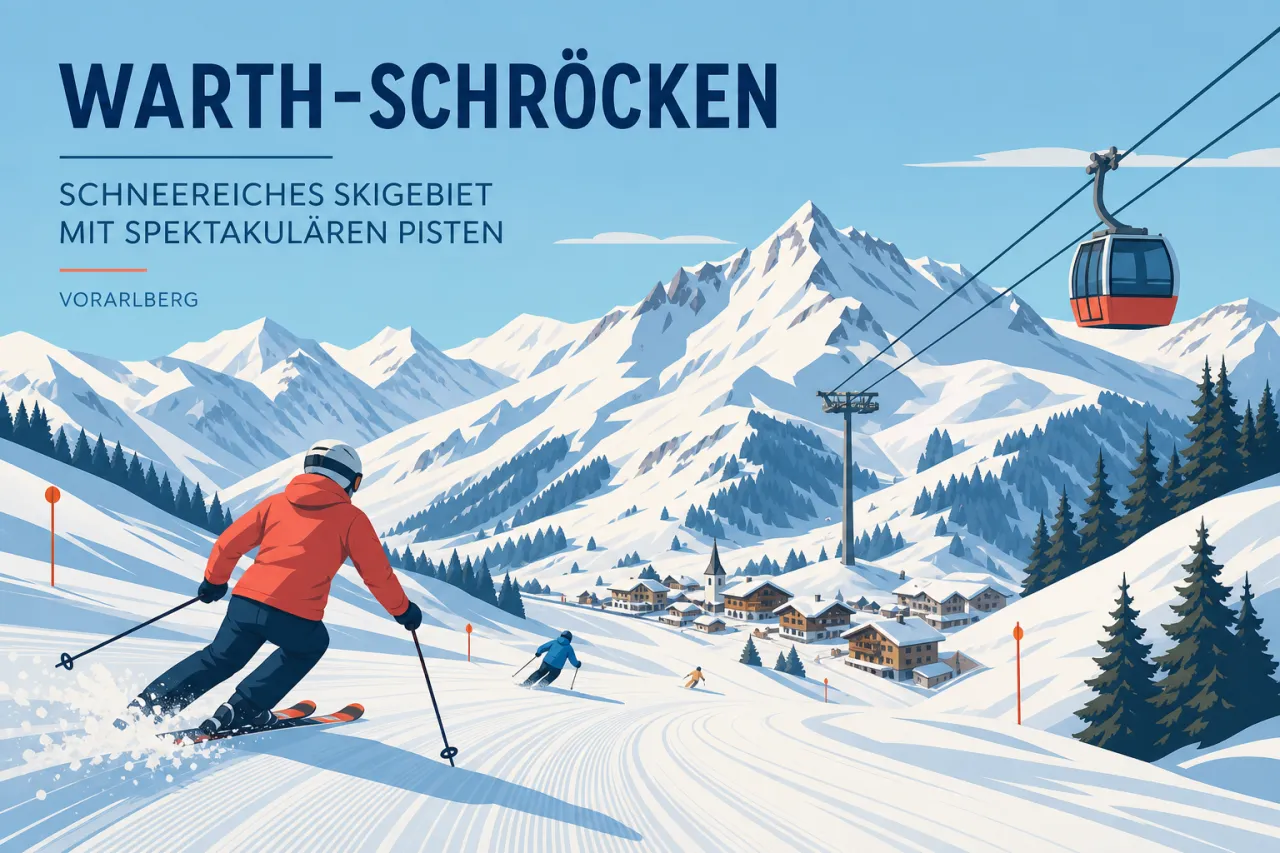 Warth-Schröcken: Schneereiches Skigebiet mit spektakulären Pisten