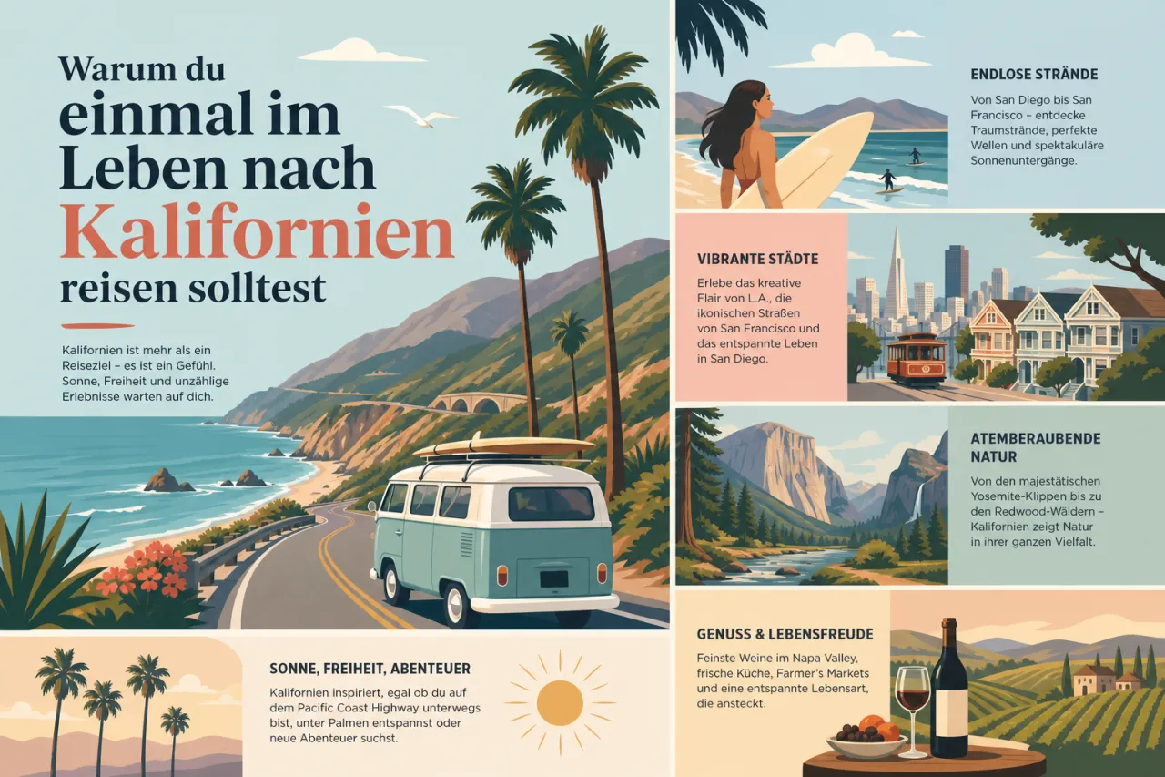 Warum du einmal im Leben nach Kalifornien reisen solltest