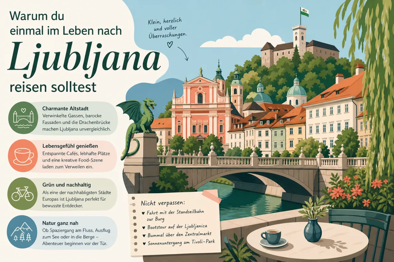 Warum du einmal im Leben nach Ljubljana reisen solltest