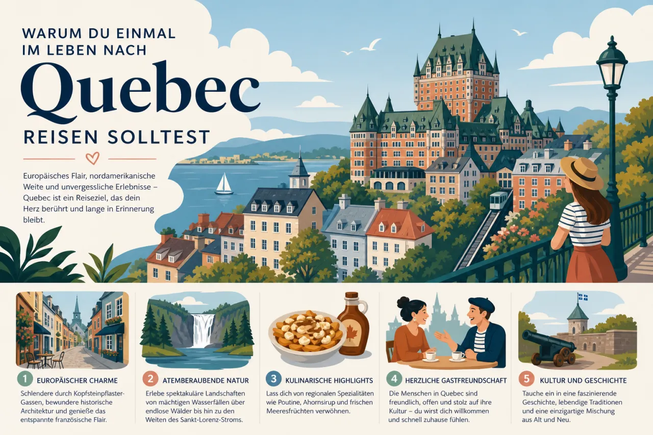 Warum du einmal im Leben nach Québec reisen solltest
