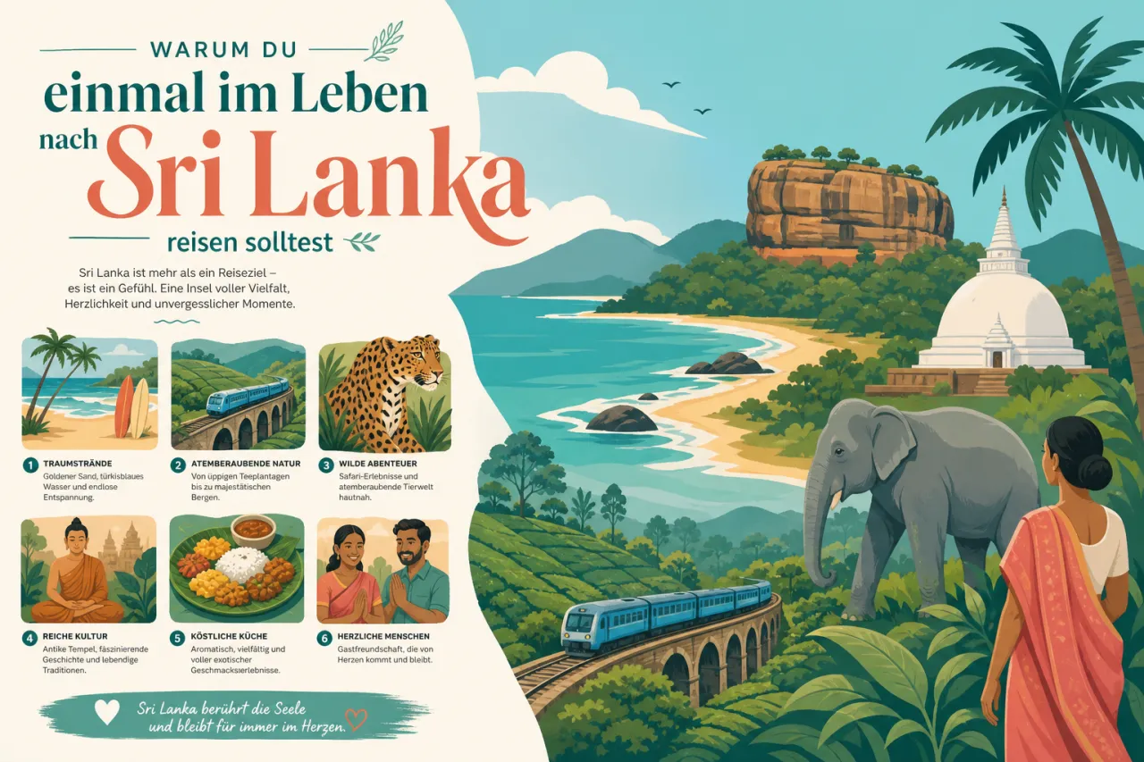 Warum du einmal im Leben nach Sri Lanka reisen solltest
