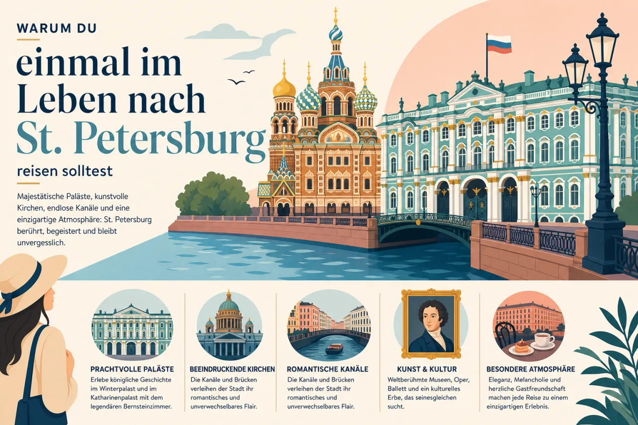 Warum du einmal im Leben nach St. Petersburg reisen solltest