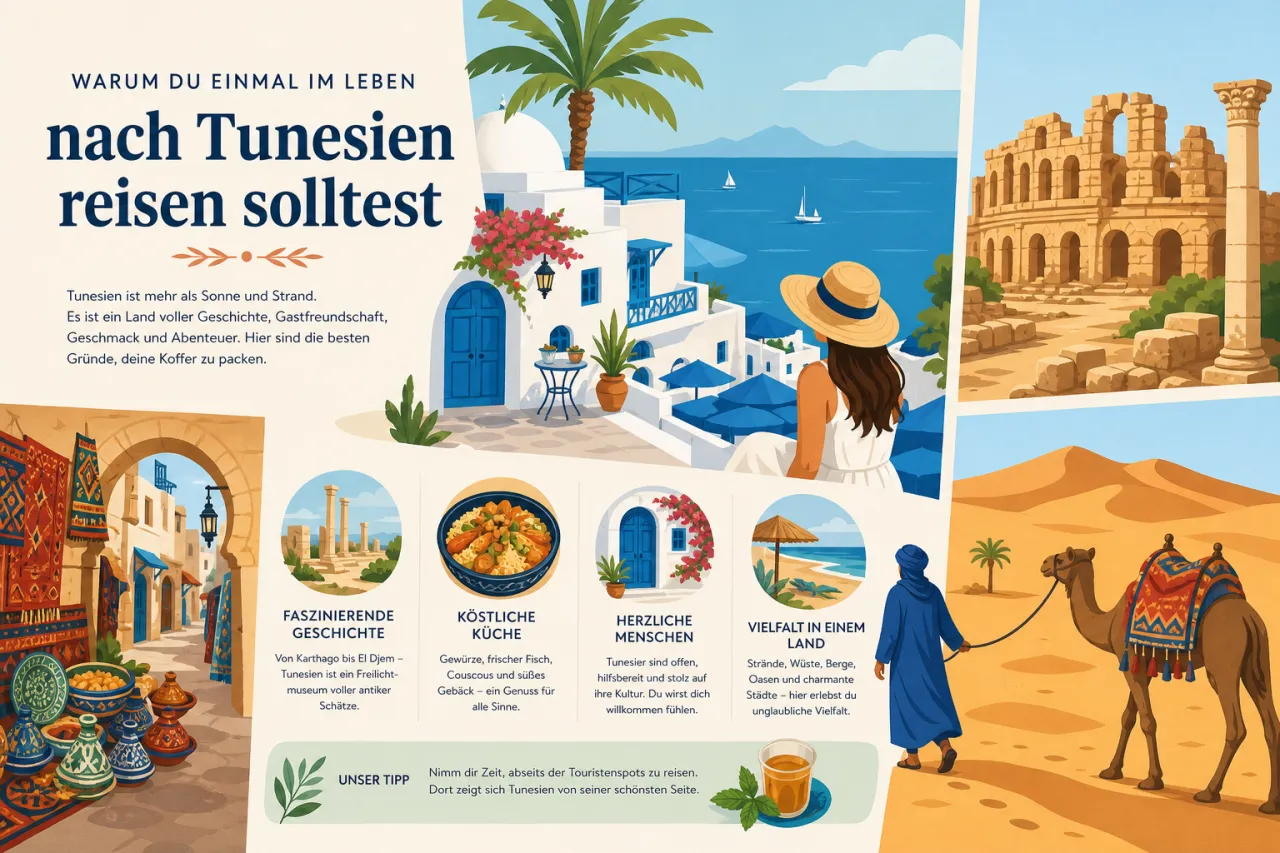 Warum du einmal im Leben nach Tunesien reisen solltest