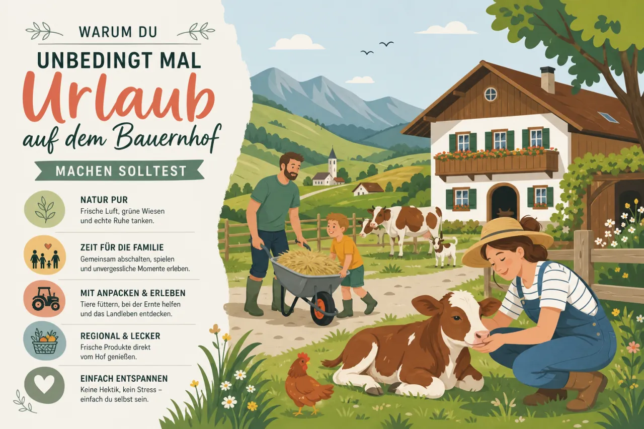 Warum du unbedingt mal Urlaub auf dem Bauernhof machen solltest
