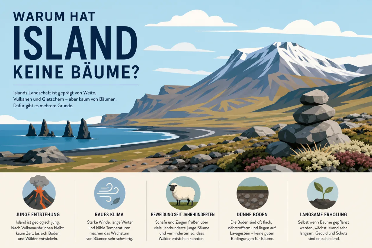 Warum hat Island keine Bäume?