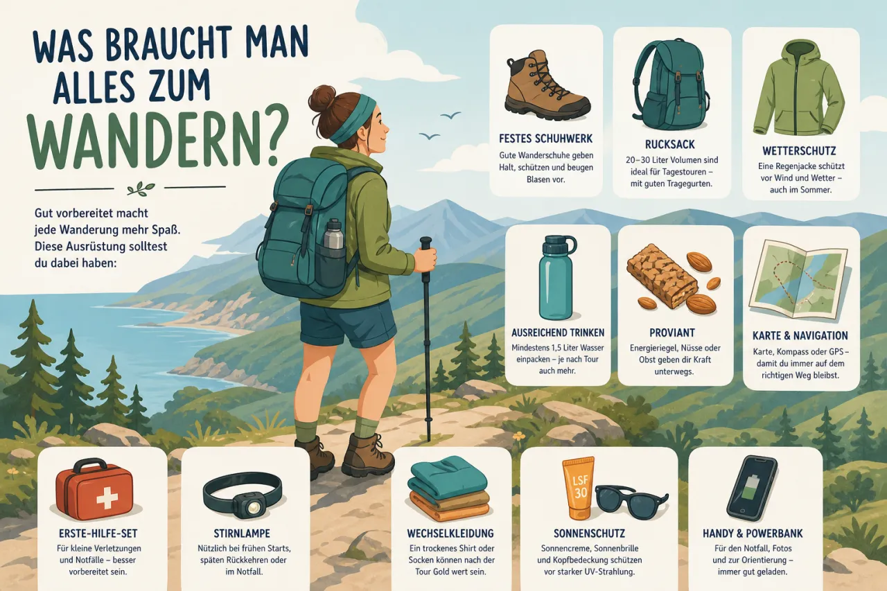 Was braucht man alles zum Wandern?