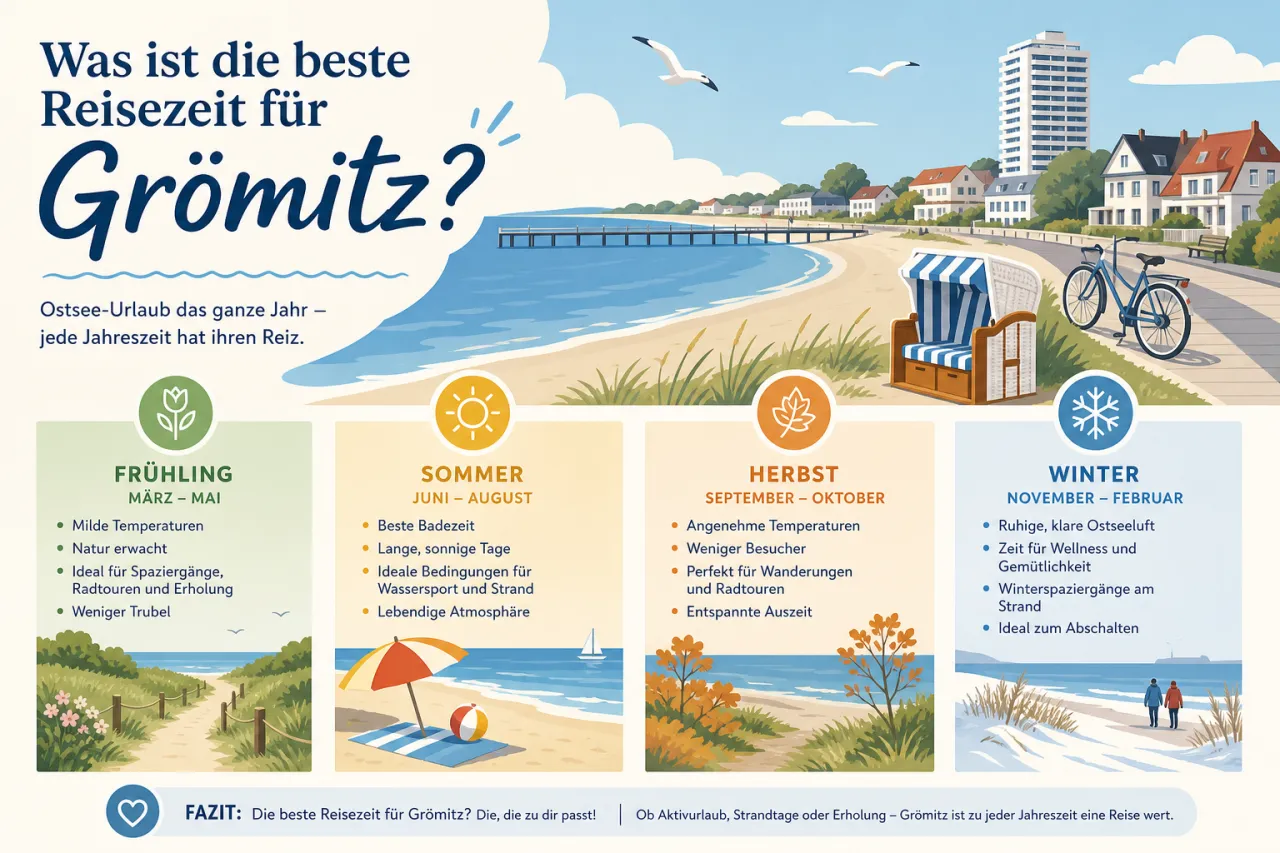 Was ist die beste Reisezeit für Grömitz?