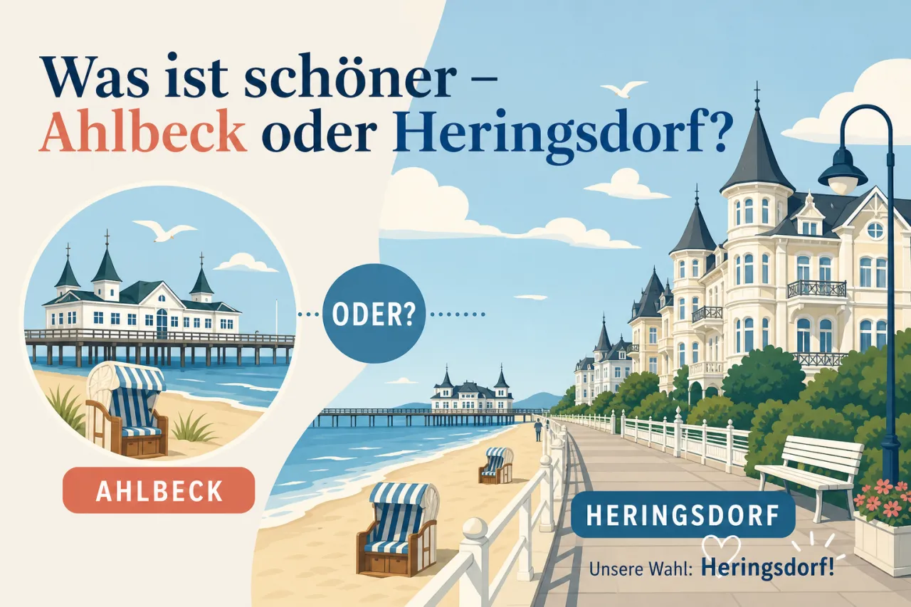 Was ist schöner - Ahlbeck oder Heringsdorf?