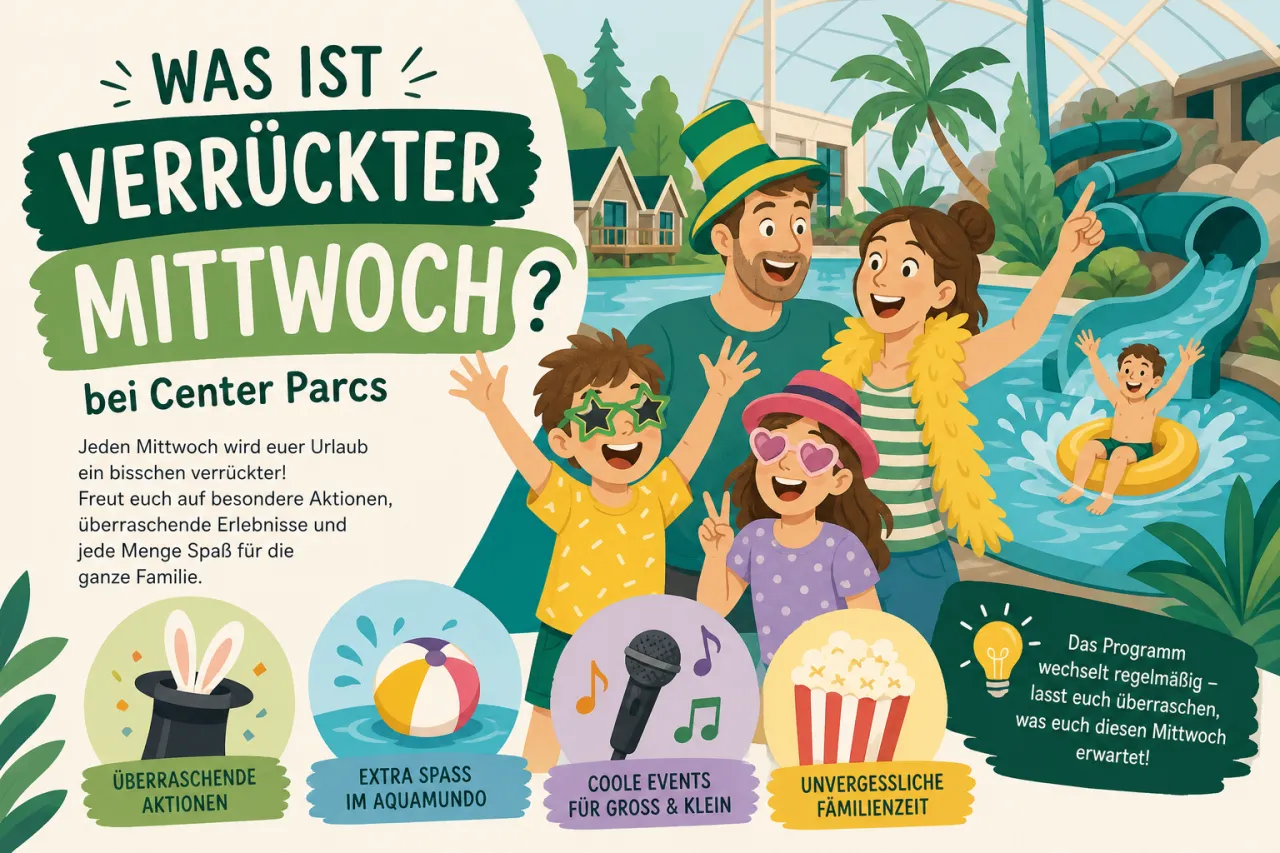 Was ist "Verrückter Mittwoch" bei Center Parcs?