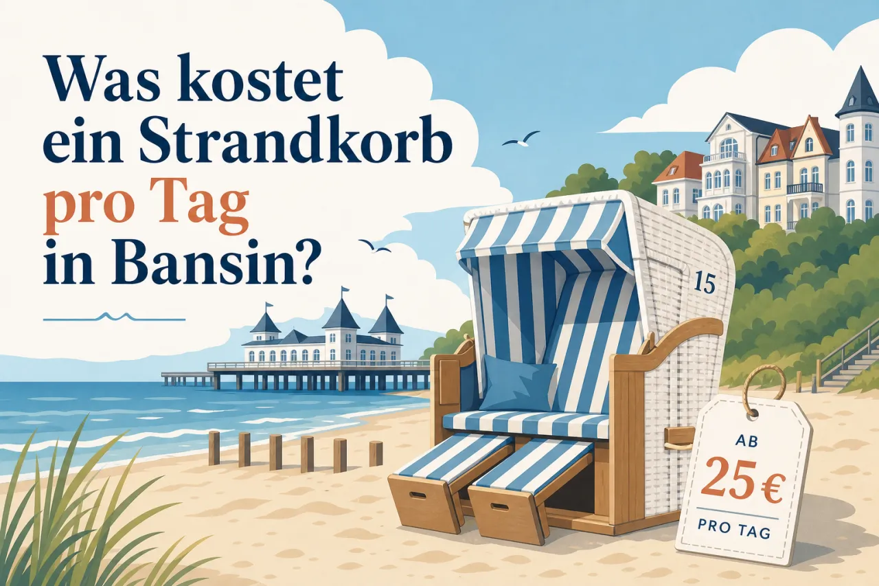 Was kostet ein Strandkorb pro Tag in Bansin?