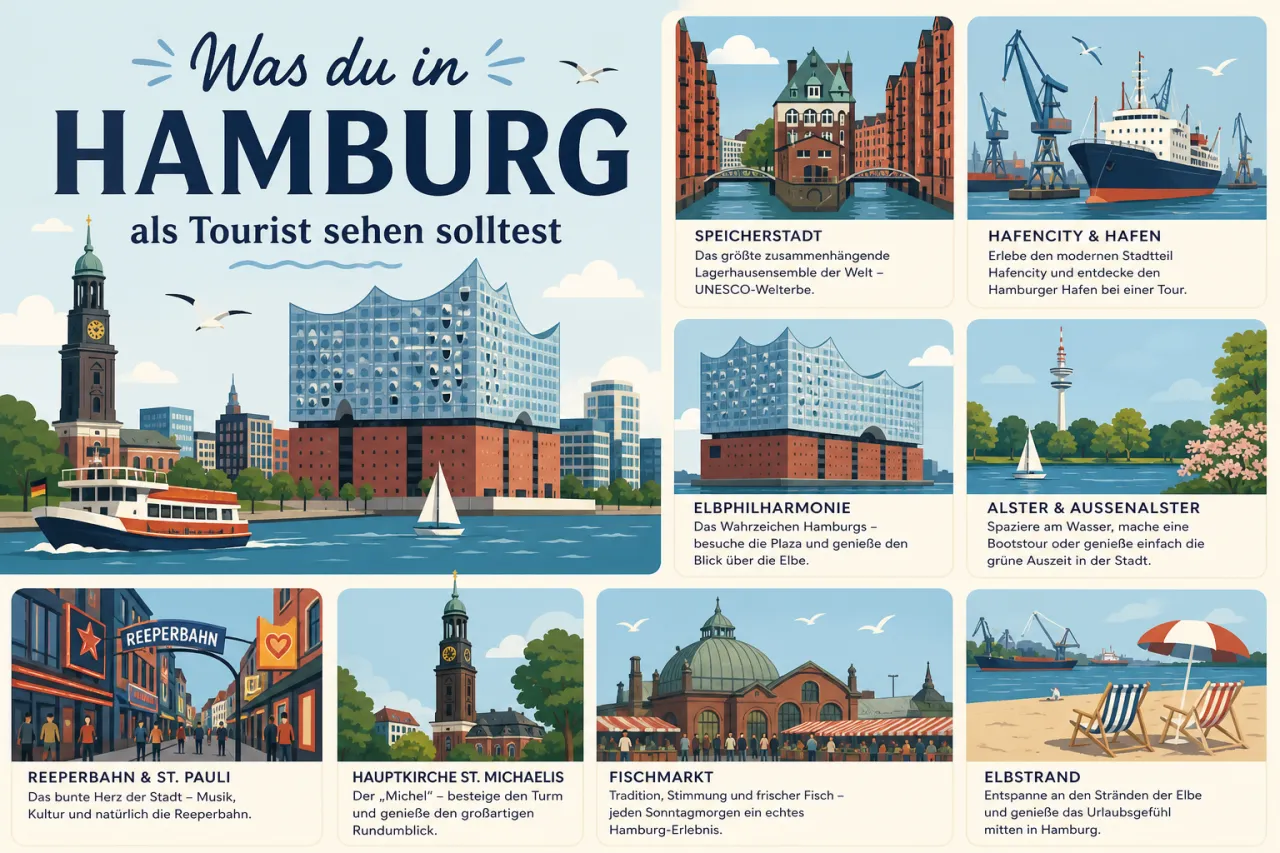 Was du in Hamburg als Tourist sehen solltest