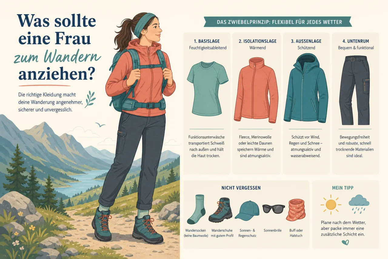 Was sollte eine Frau zum Wandern anziehen?