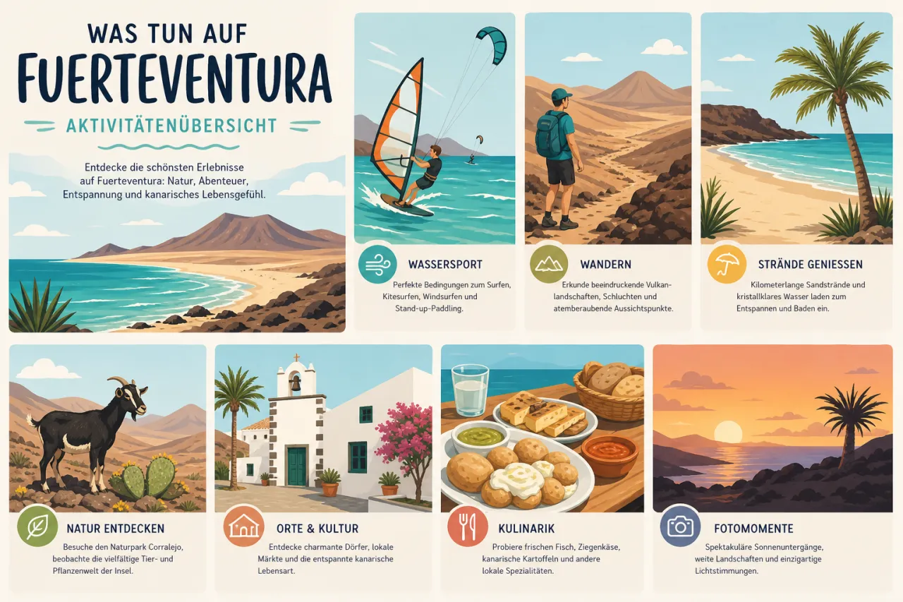 Was tun auf Fuerteventura? Aktivitäten, Strände und Ausflüge auf einen Blick
