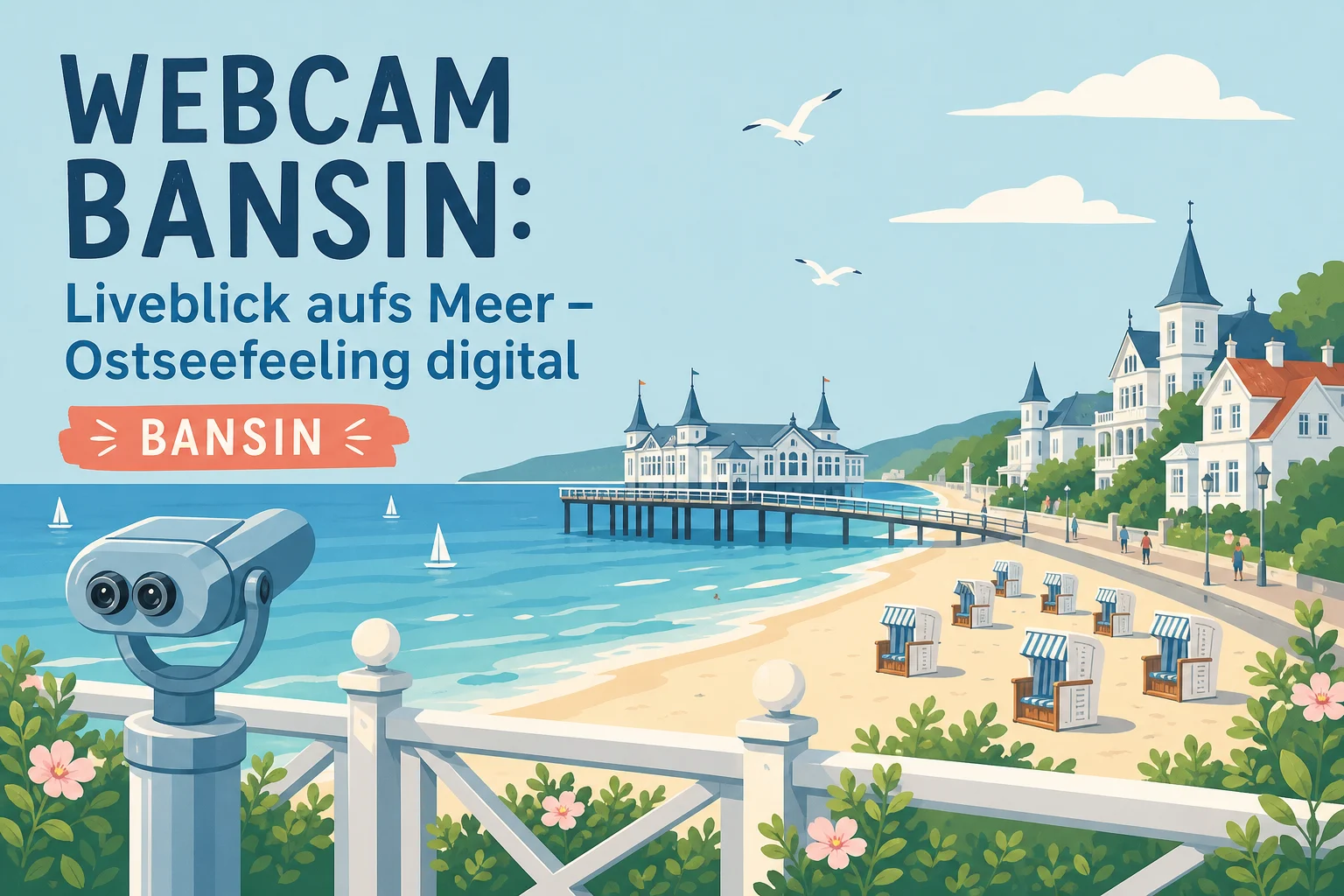 Webcam Bansin: Liveblick aufs Meer – Ostseefeeling digital