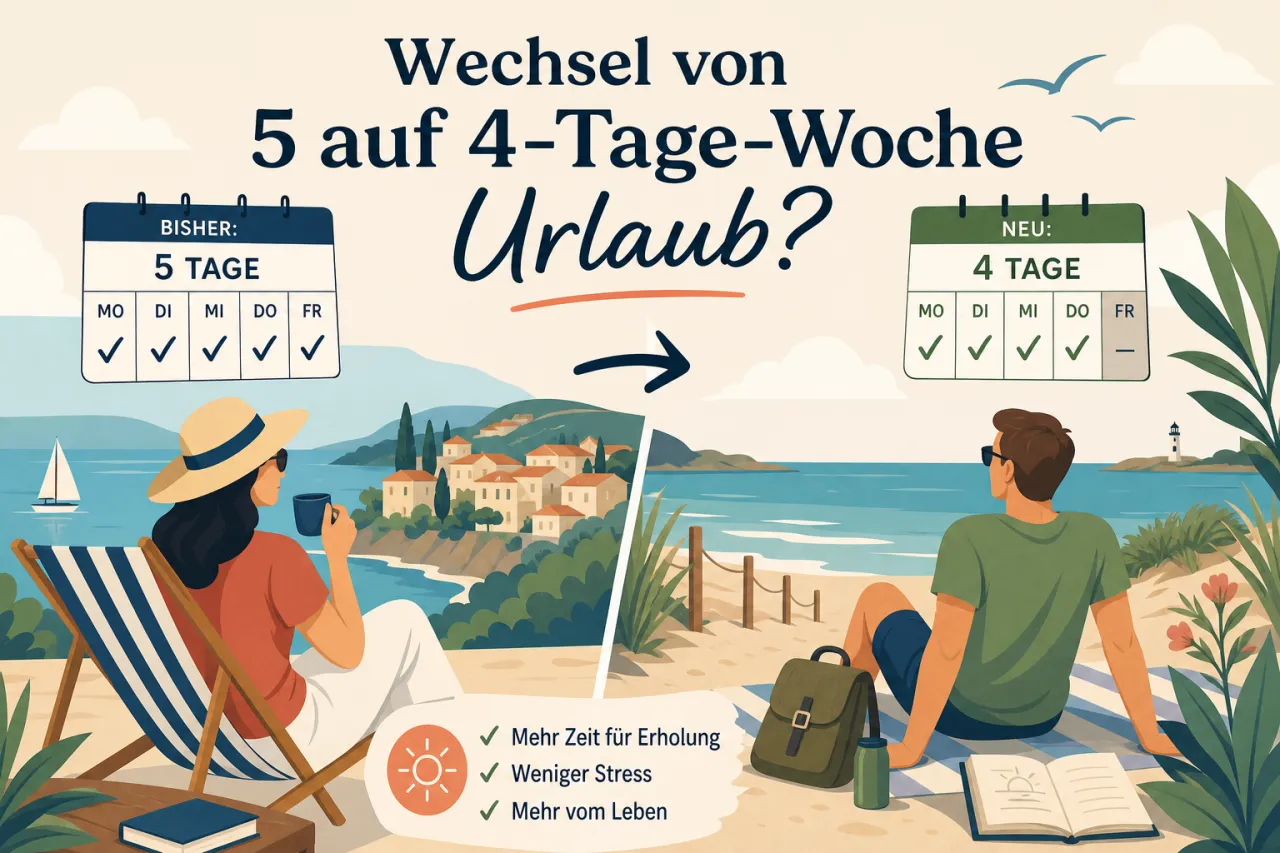 Wechsel von 5 auf 4-Tage-Woche Urlaub?