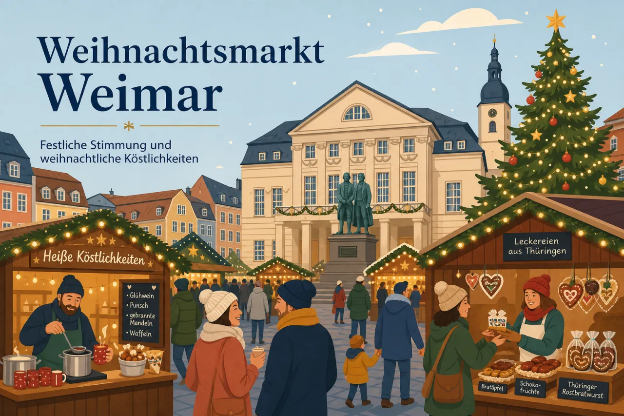Weihnachtsmarkt Weimar: Festliche Stimmung und weihnachtliche Köstlichkeiten