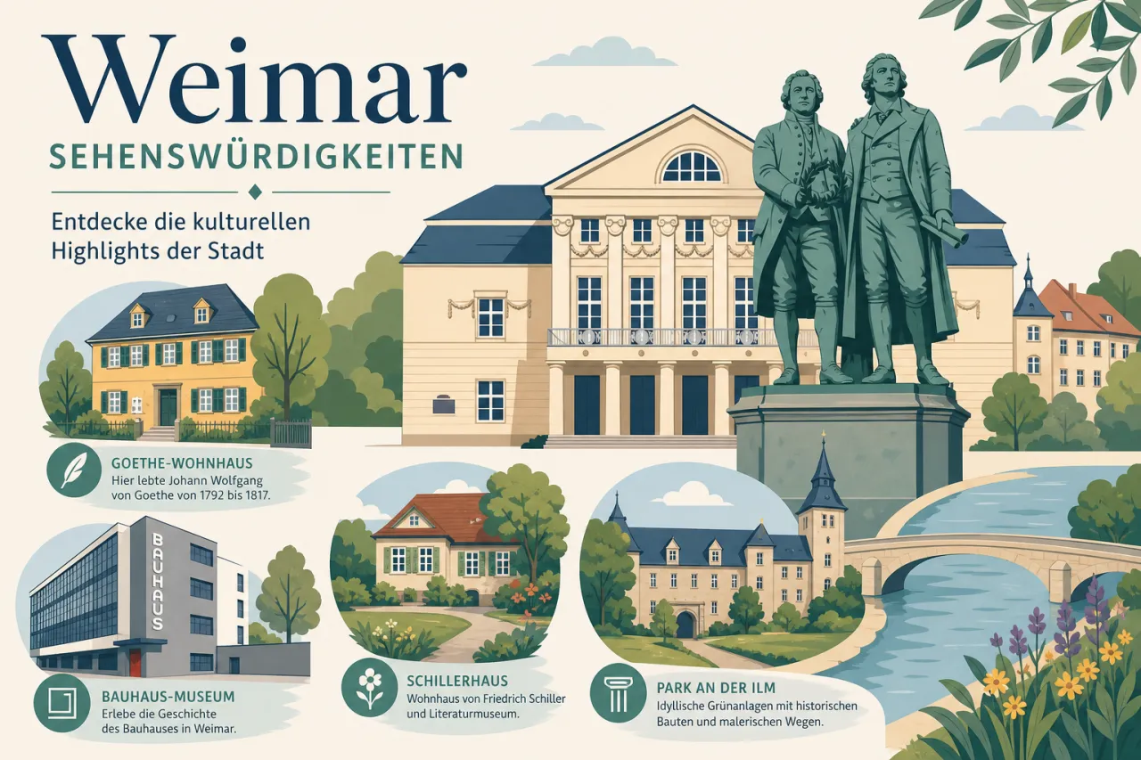 Weimar Sehenswürdigkeiten: Die kulturellen Highlights der Stadt