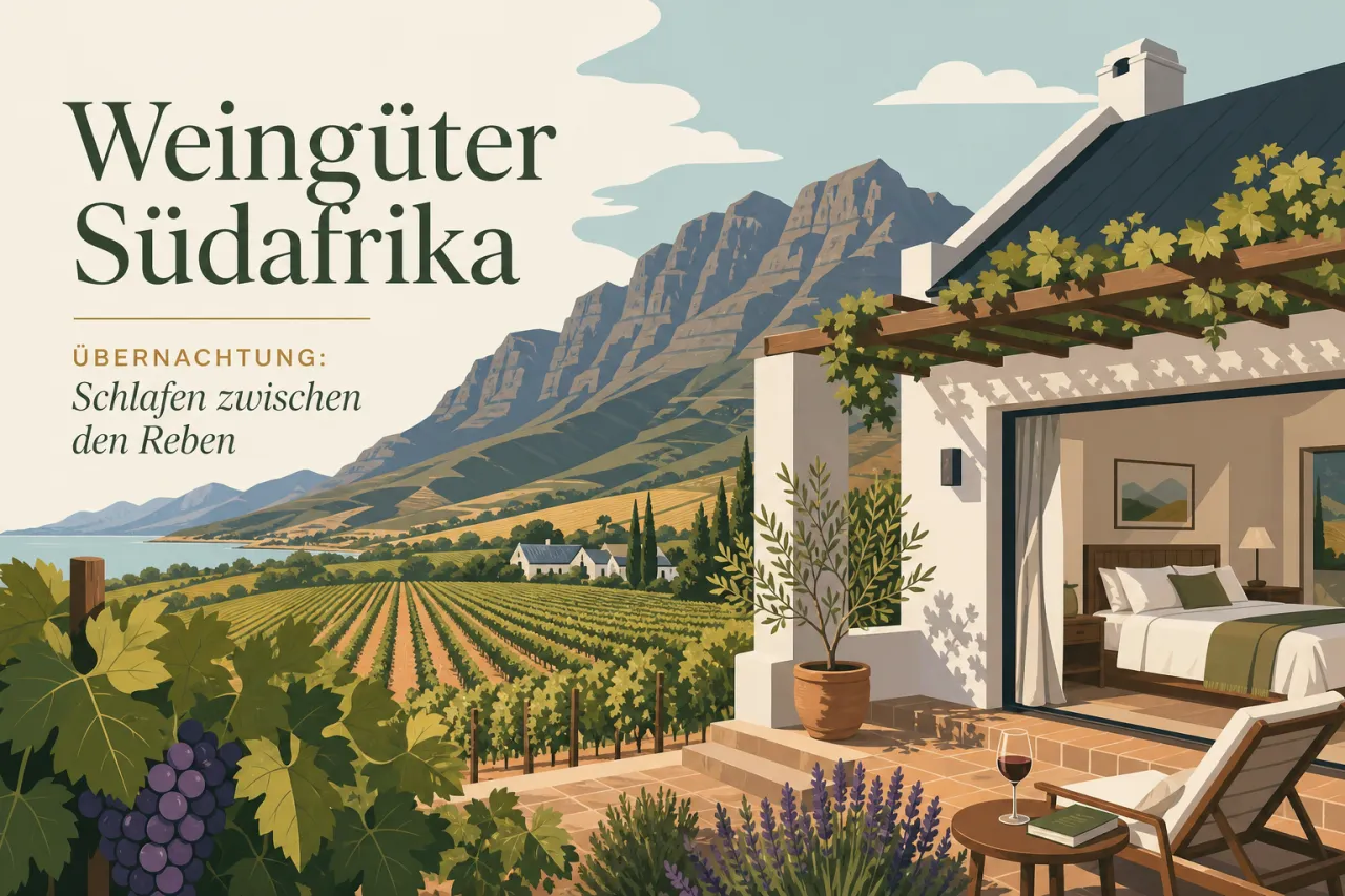 Weingüter Südafrika Übernachtung: Schlafen zwischen den Reben