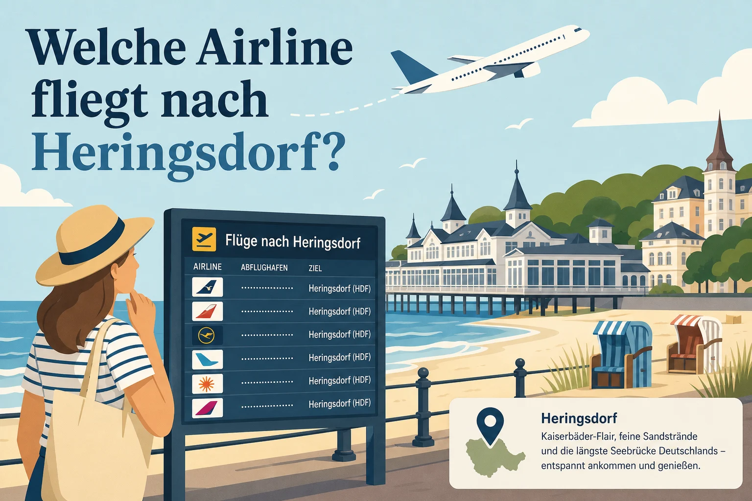 Welche Airline fliegt nach Heringsdorf?