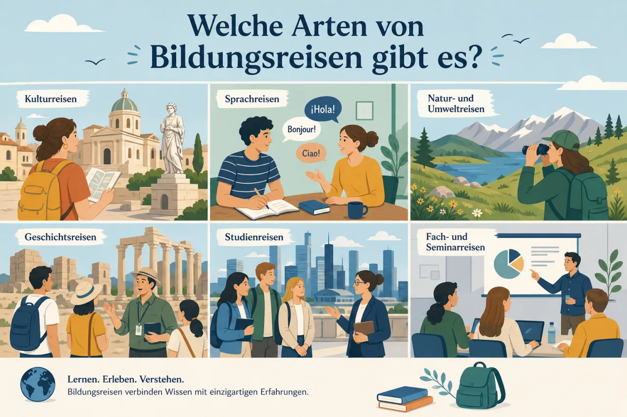 Welche Arten von Bildungsreisen gibt es?