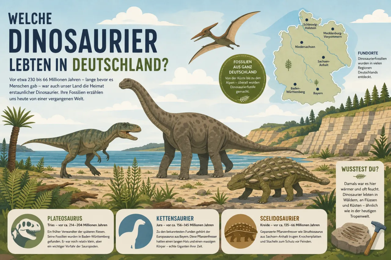 Welche Dinosaurier lebten in Deutschland?