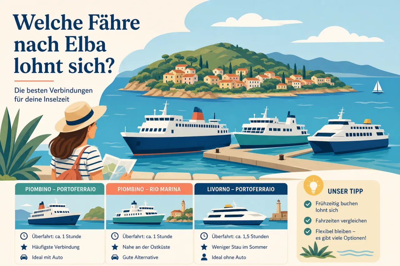 Welche Fähre nach Elba lohnt sich