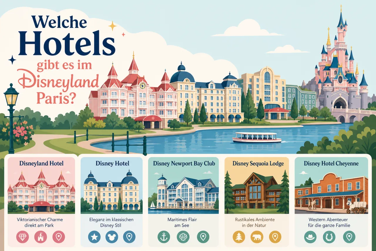 Welche Hotels gibt es im Disneyland Paris?