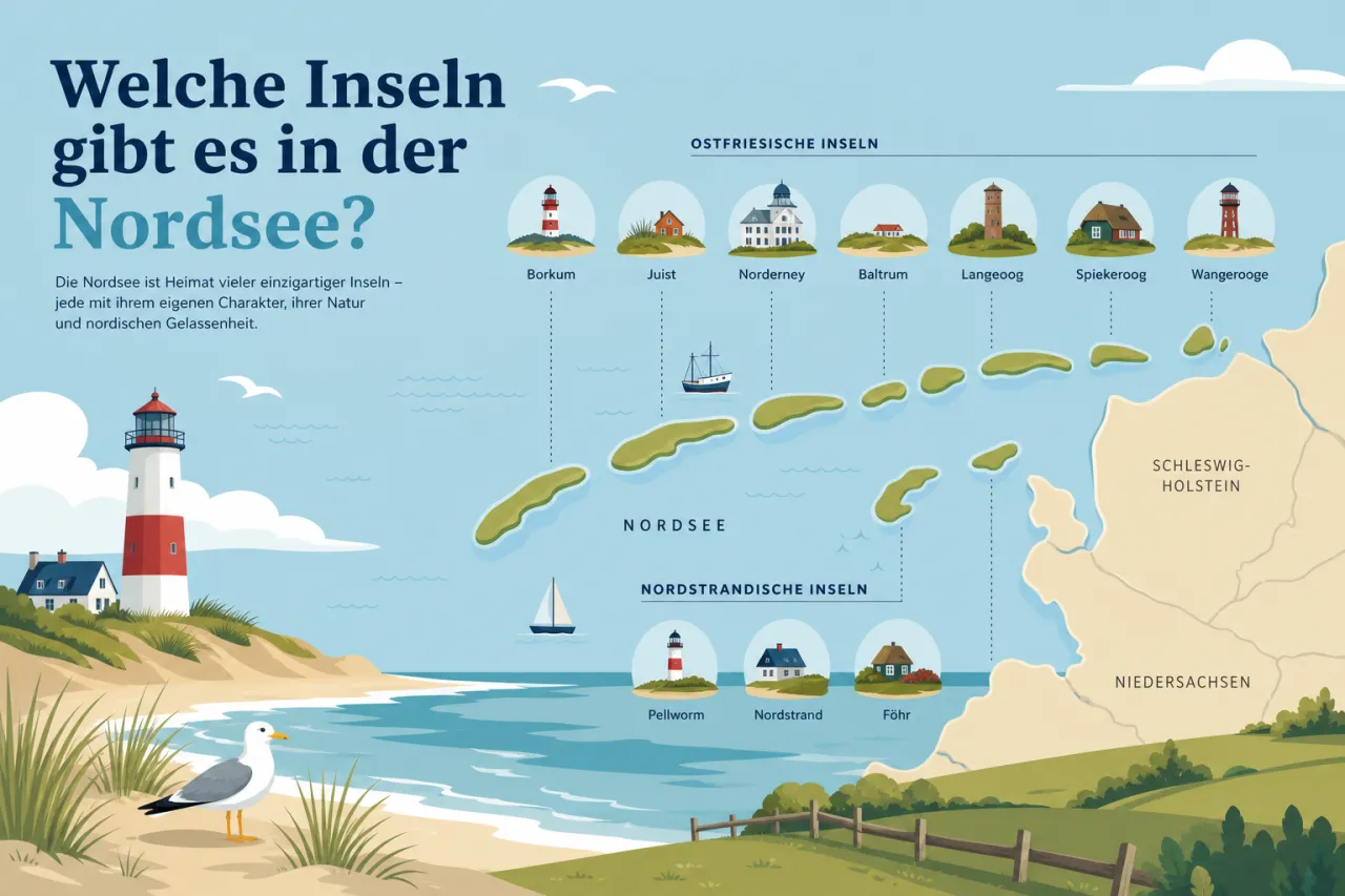 Welche Inseln gibt es in der Nordsee?