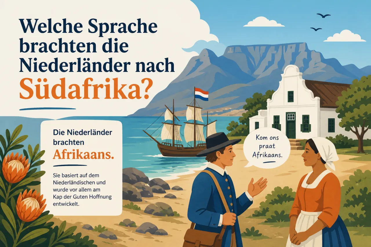 Welche Sprache brachten die Niederländer nach Südafrika?