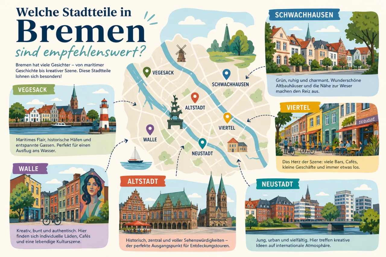 Welche Stadtteile in Bremen sind empfehlenswert?