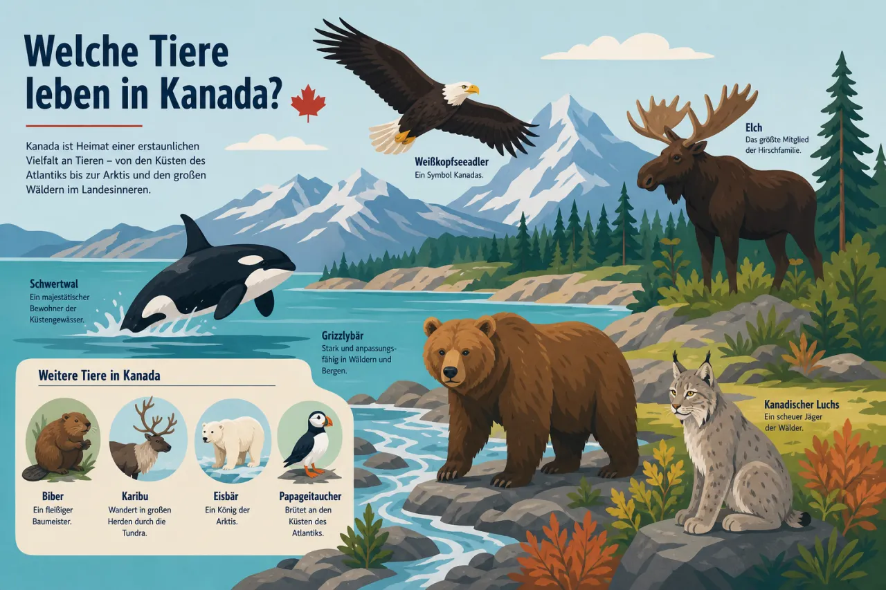 Welche Tiere leben in Kanada?