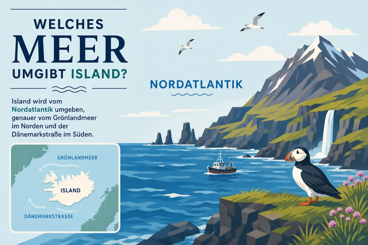 Welches Meer umgibt Island?