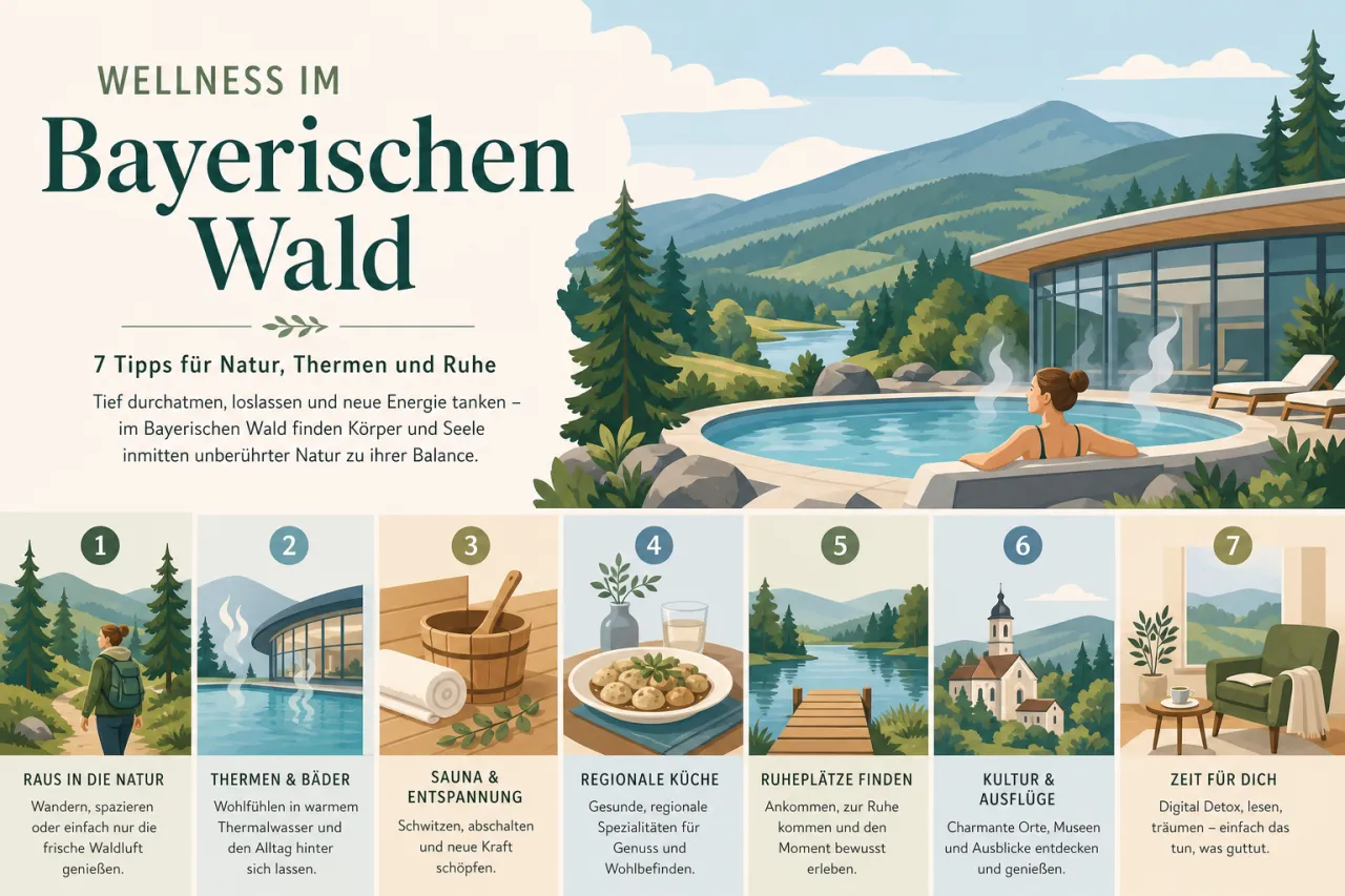 Wellness im Bayerischen Wald: 7 Tipps für Natur, Thermen und Ruhe