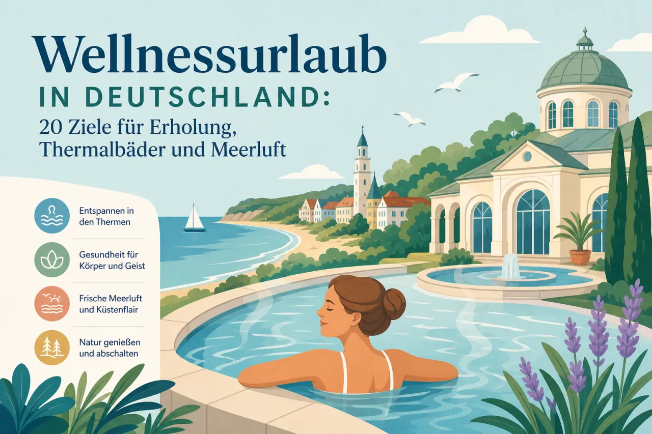 Wellnessurlaub in Deutschland: 20 Ziele für Erholung, Thermalbäder und Meerluft
