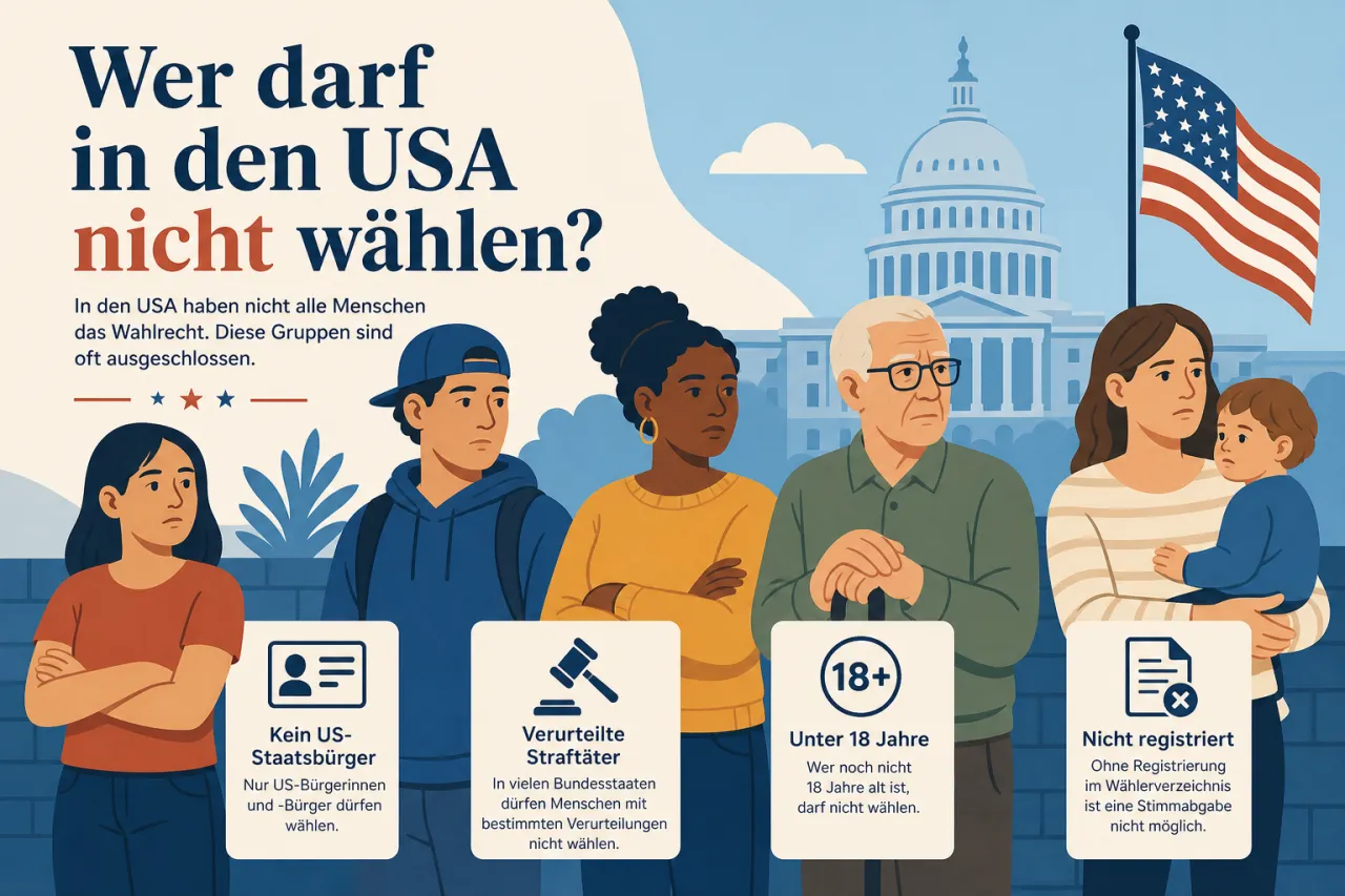 Wer darf in den USA nicht wählen?