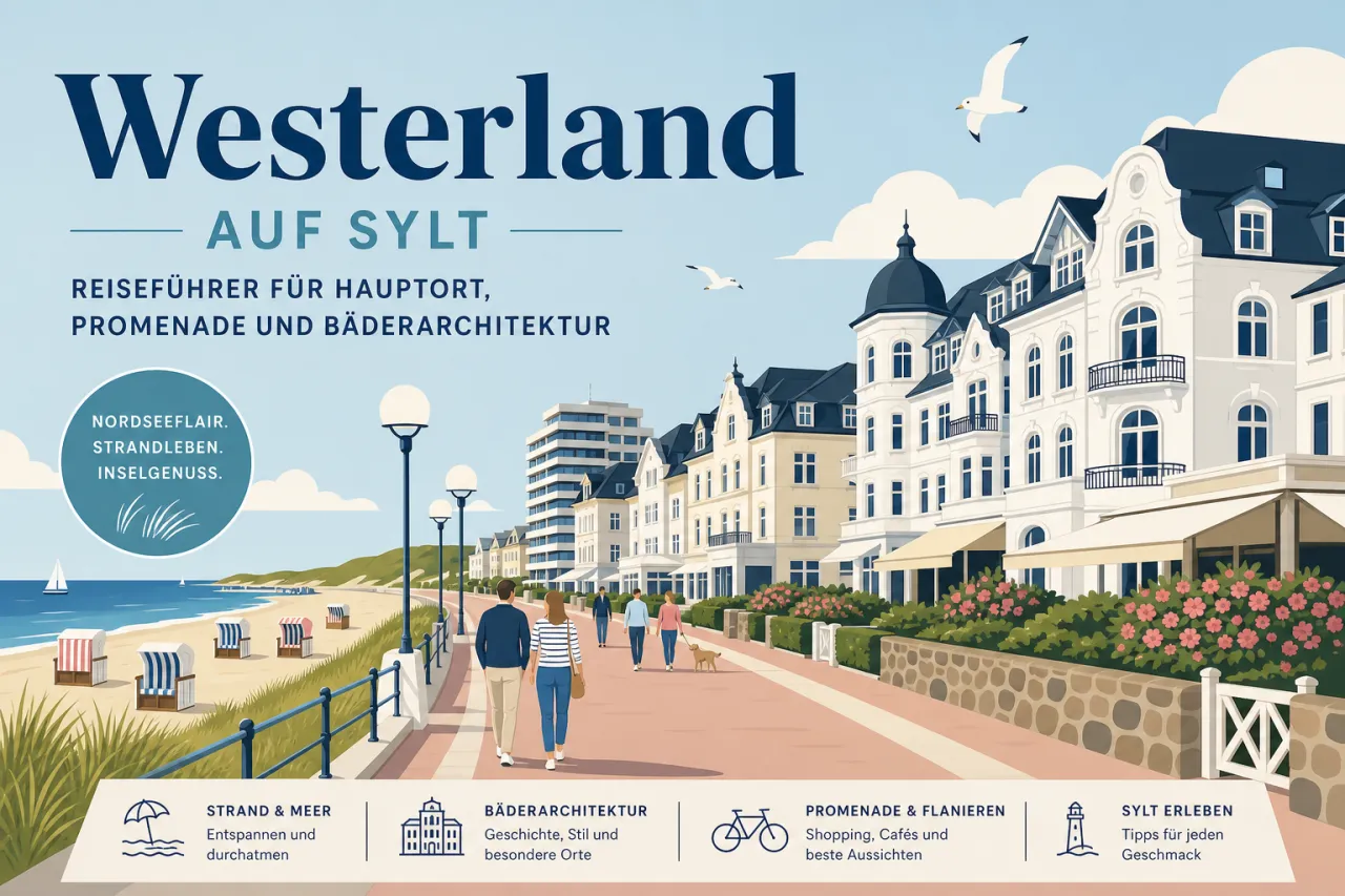 Westerland auf Sylt: Reiseführer für Hauptort, Promenade und Bäderarchitektur