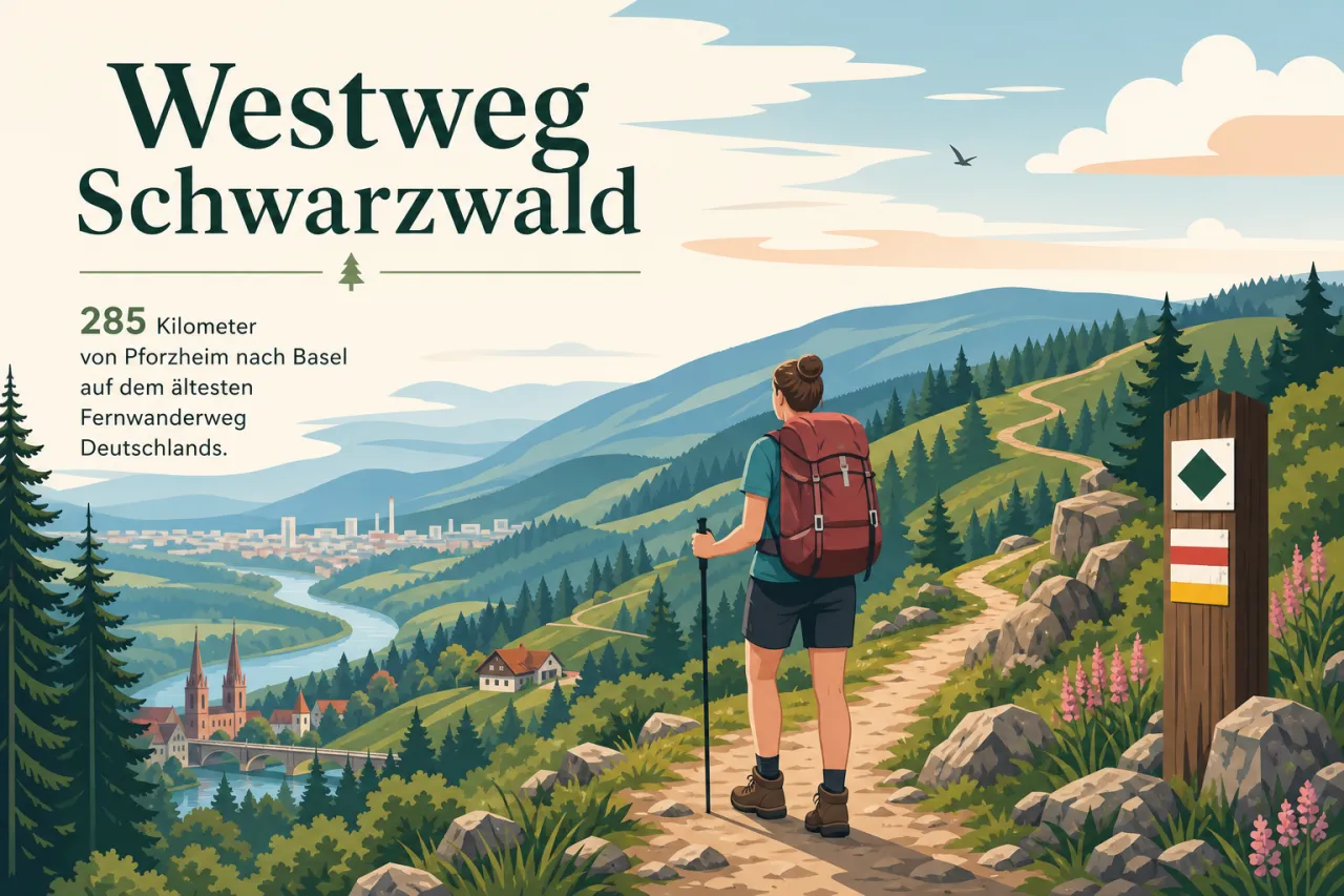 Westweg Schwarzwald: 285 Kilometer von Pforzheim nach Basel auf dem ältesten Fernwanderweg Deutschlands
