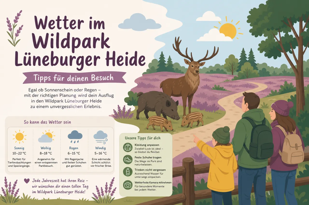 Wetter im Wildpark Lüneburger Heide: Tipps für deinen Besuch