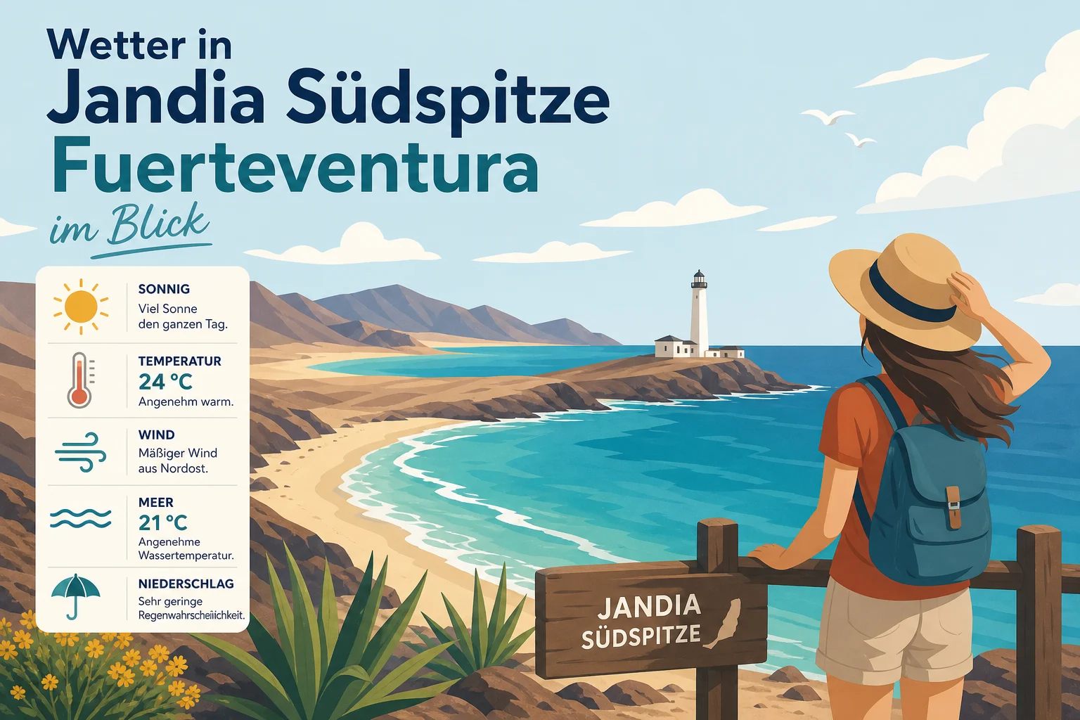Wetter in Jandía Südspitze Fuerteventura im Blick