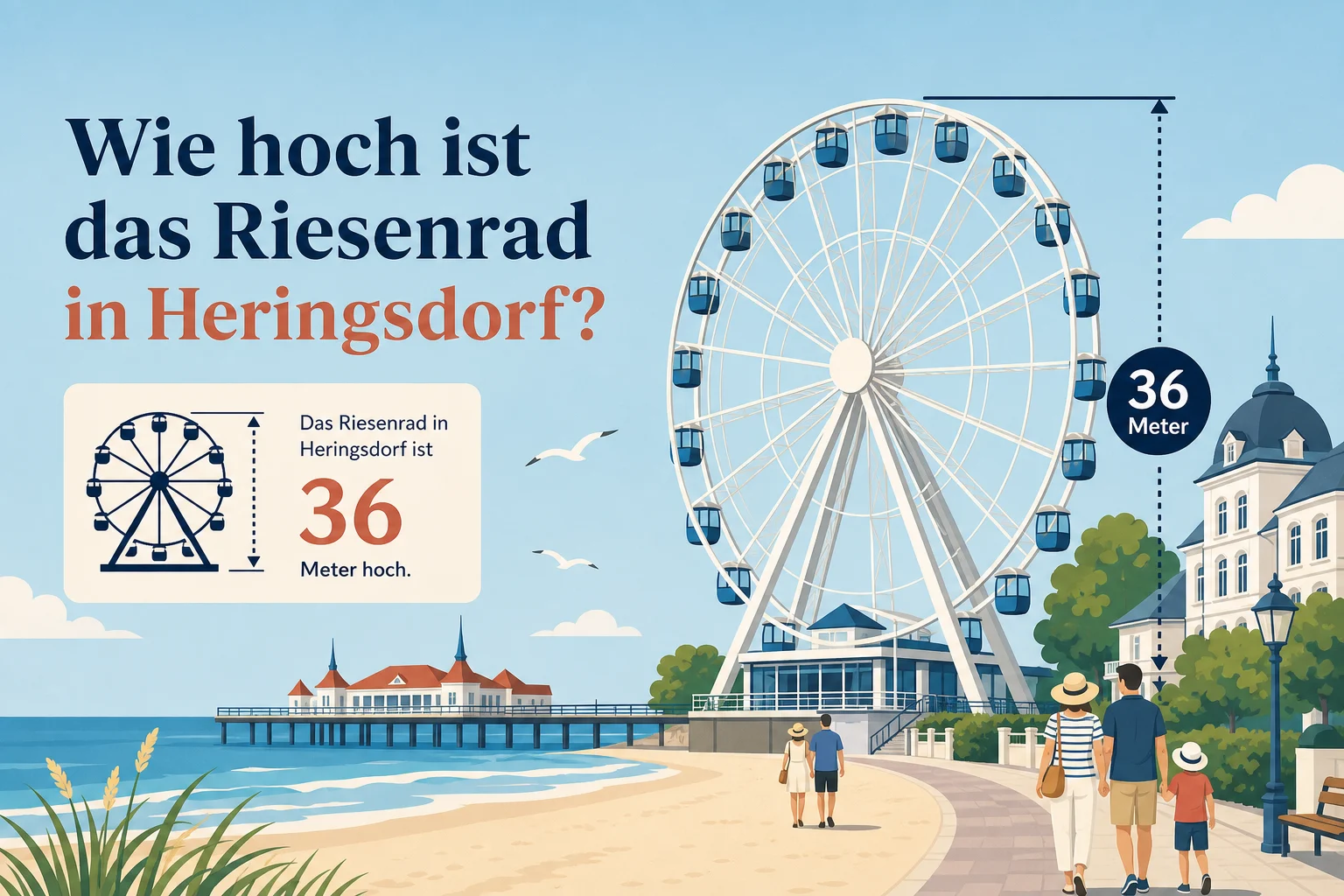 Wie hoch ist das Riesenrad in Heringsdorf?