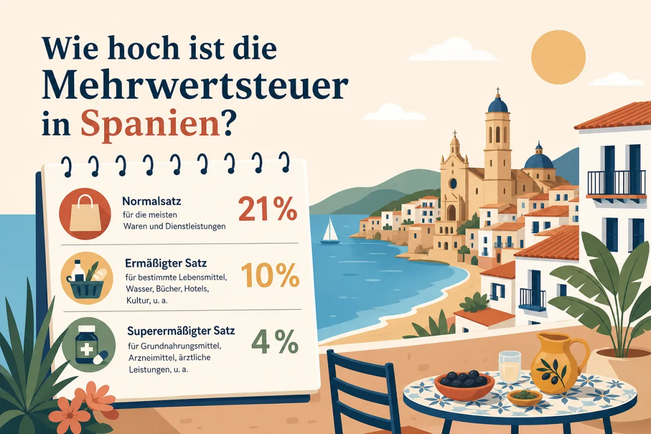Wie hoch ist die Mehrwertsteuer in Spanien?