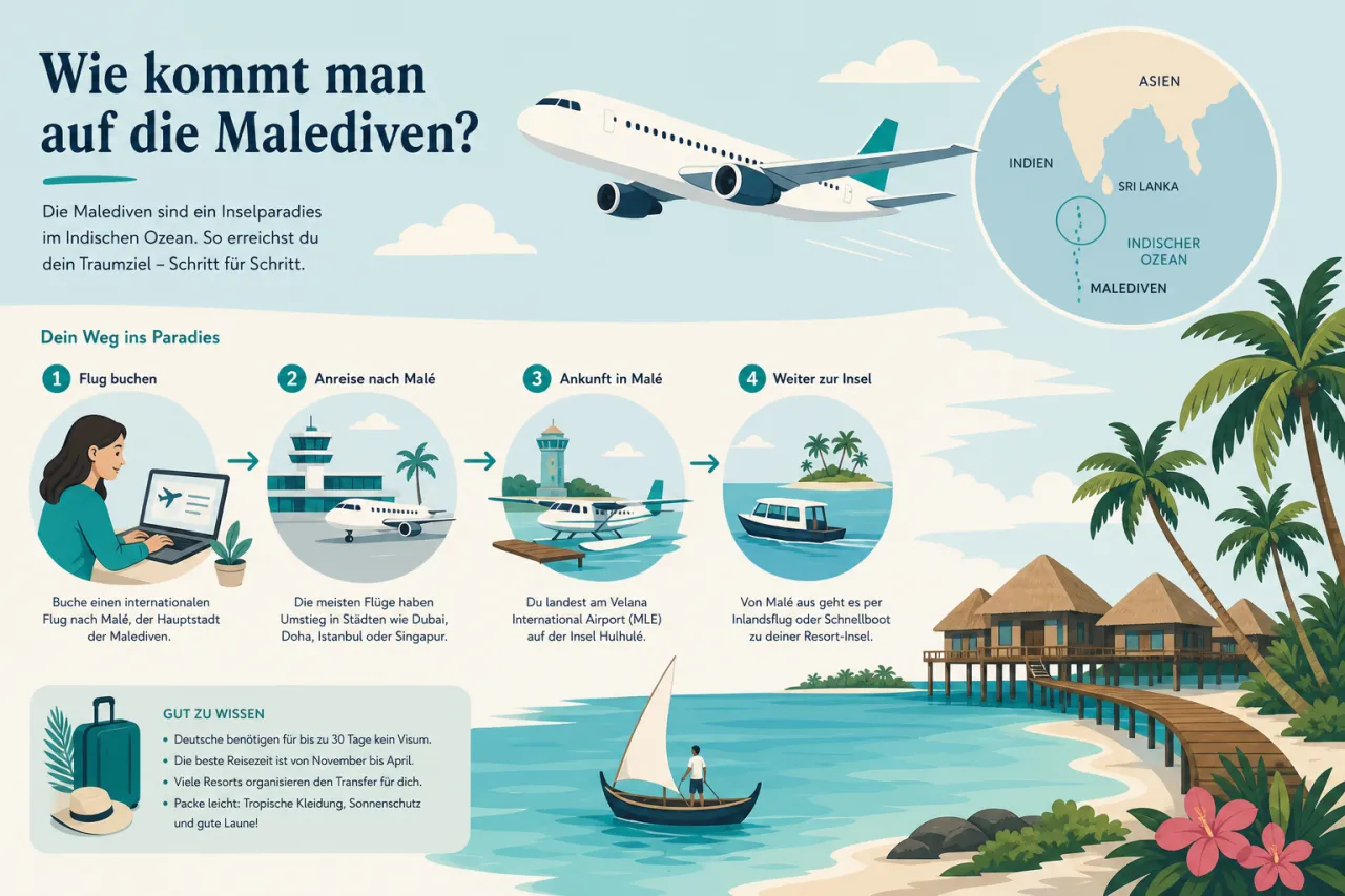 Wie kommt man auf die Malediven?