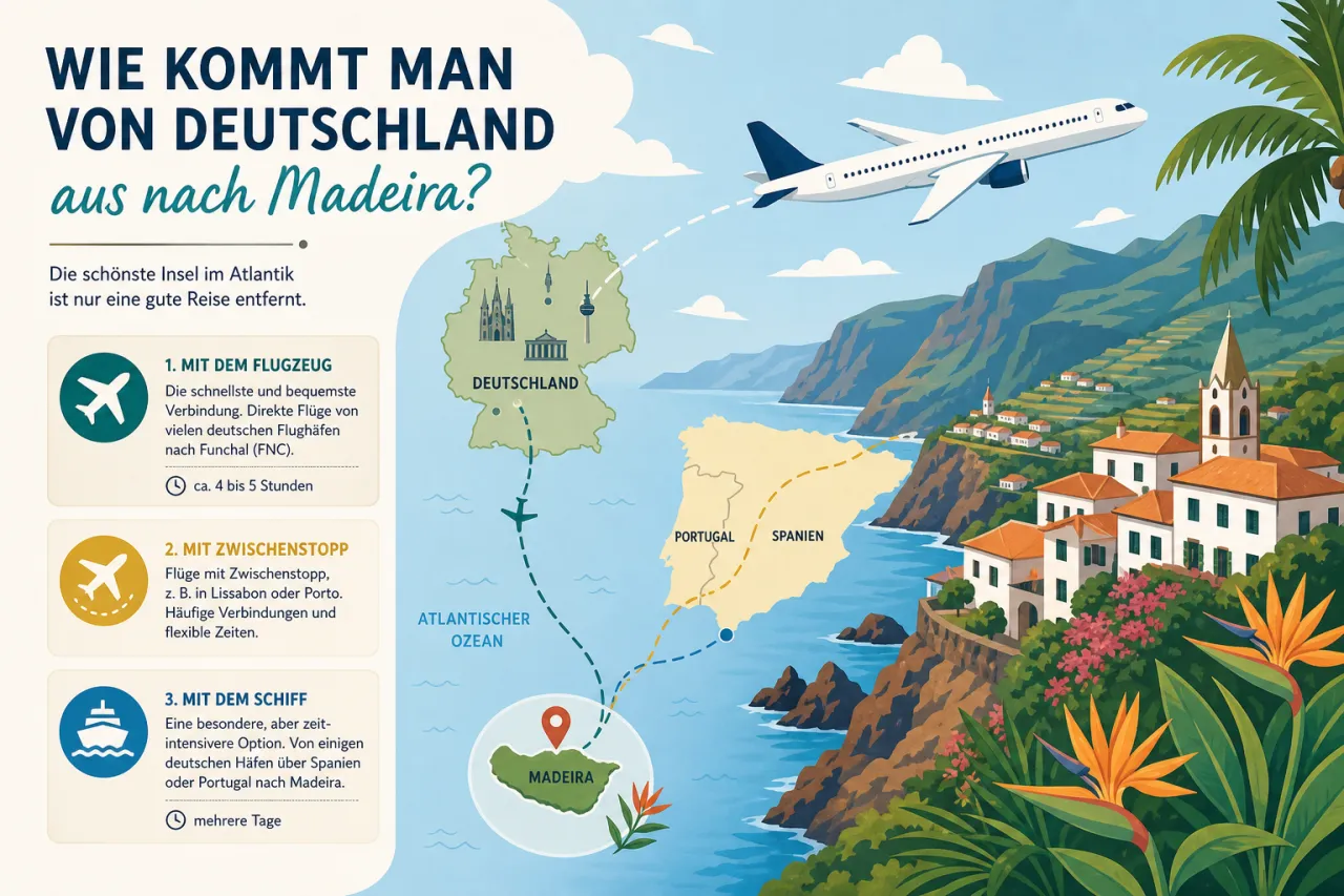 Wie kommt man von Deutschland aus nach Madeira?